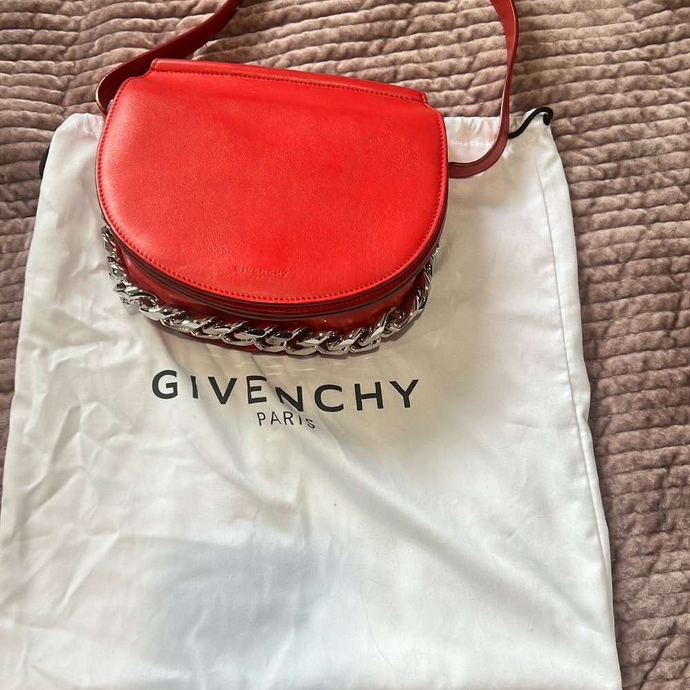Givenchy red chain bag